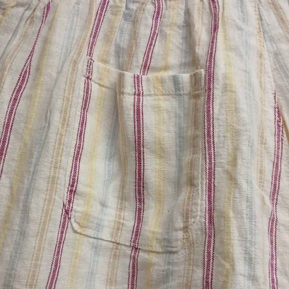GAP Women's Striped Shorts Cream, Red, Blue And Yellow. Size S. NWT Linen Blend - Picture 7 of 11